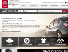 Tablet Screenshot of lupientnissanparts.com